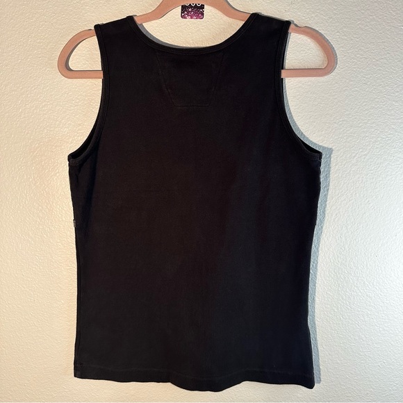 Vintage Harley Davidson Tank W/ Sheer Half Overlay Medium - Picture 2 of 5